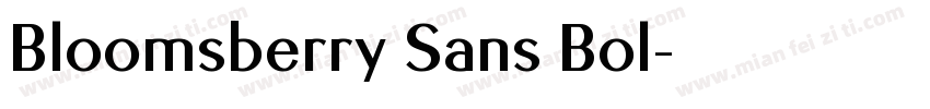 Bloomsberry Sans Bol字体转换